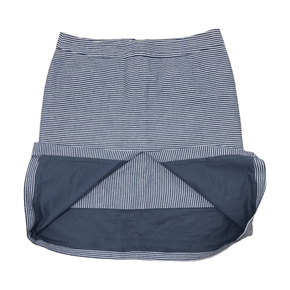 Kate Spade Saturday Cotton Peekaboo Skirt Navy Stripe Skirt Size 6 - Picture 4 of 10